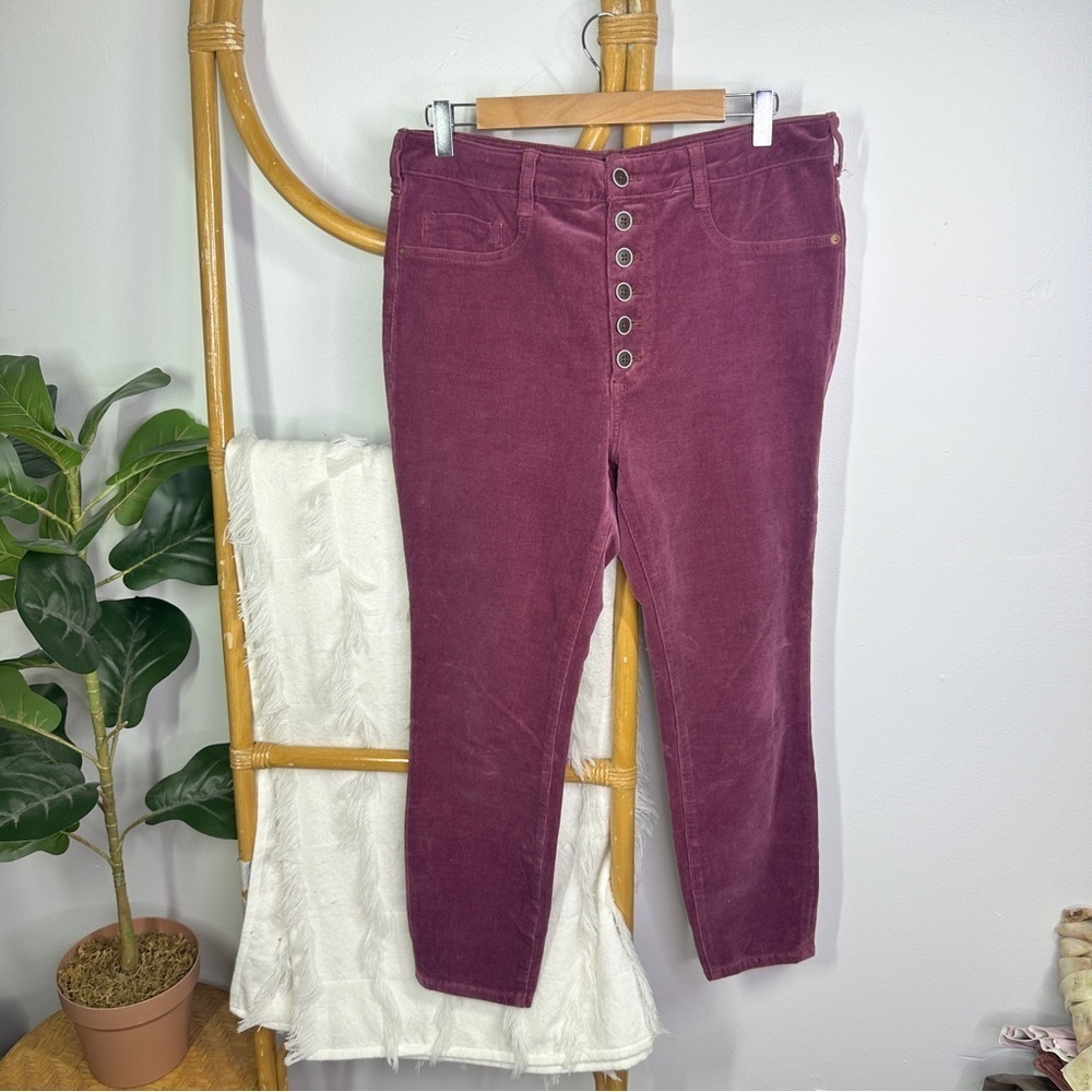Anthropologie Pilcro Purple Corduroy Pants sz 32